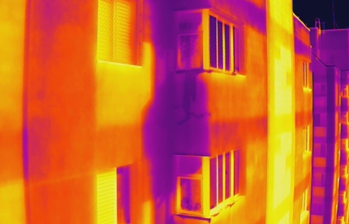 termografia infravermelha termografia com drones análise termográfica fachadas infiltrações trincas estufamentos